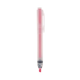 MUJI NBC45A8A Polypropylene Retractable Highlighter, Pink