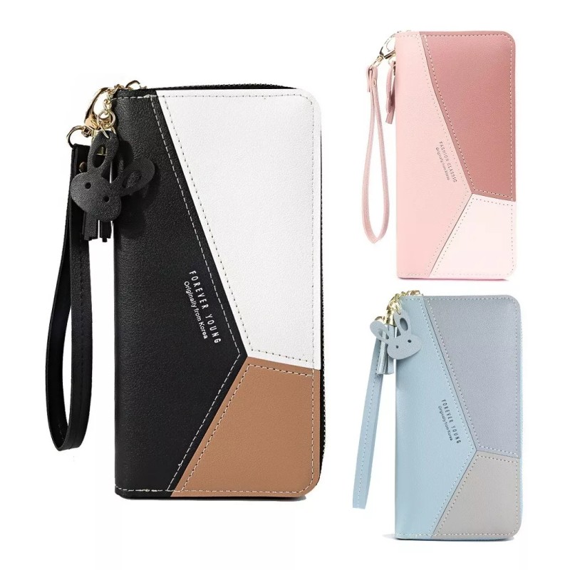 REYES Cartera Reyes De Cuero Sintetico 15 Ranuras Con Muñequera