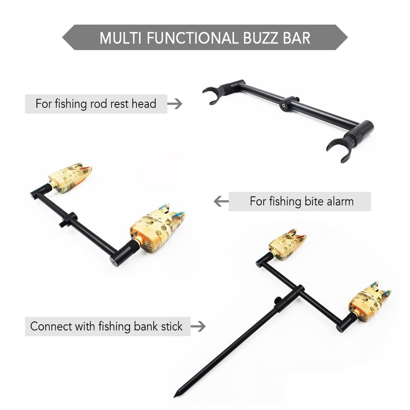 [通拓商品]Carp Fishing Buzz Bars Fishing Rod Holder Fishing Pole Rest