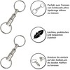 Norhogo 6 pieces key rings with quick release, removable key