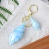 Ocean Blue Beach Keychain for Girls Women Beach Sea Shell