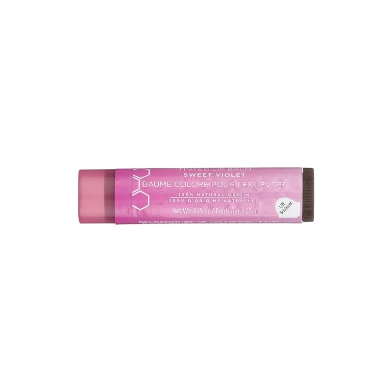 Burt's Bees Bálsamo labial tintado, violeta dulce, 1 unidad