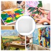 Pack of 6 Mini Canvas White, 10 x 10 cm