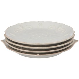 Lenox French Perle 12-Piece Plate & Mug Dinnerware Set, 18.45 LB, White