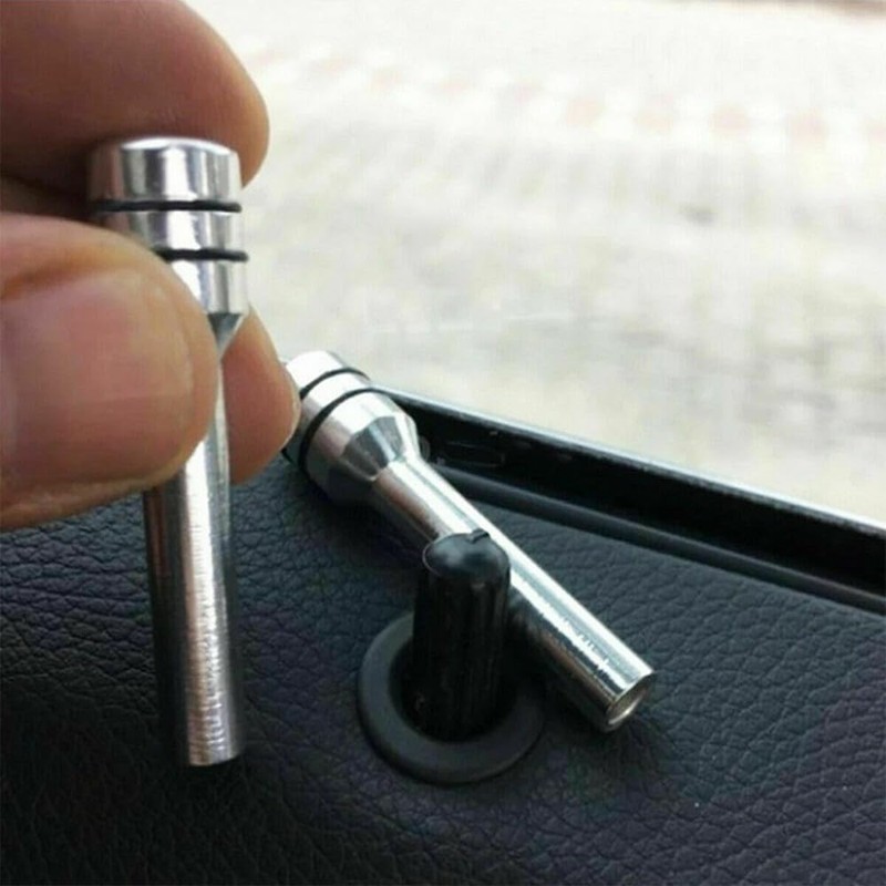 2pcs Car Door Lock Pin Door Lock Status Button Inner