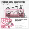 Dimyno Pink Shower Caddy 6 Pack, Adhesive Shower Shelves, No