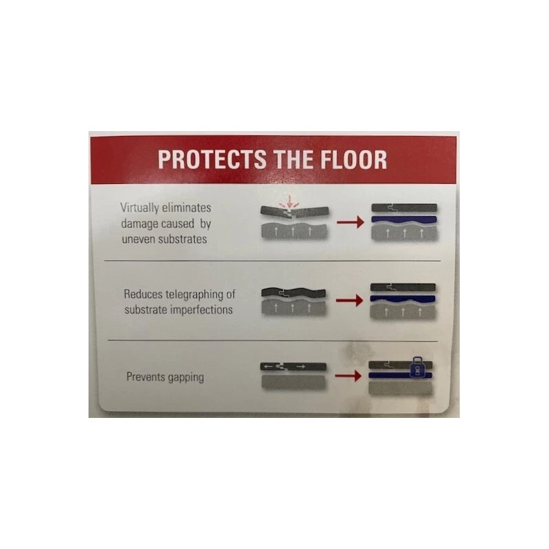 Mohawk ActiveSound Accoustical Underlayment for floating Luxury Vinyl Tile, 100