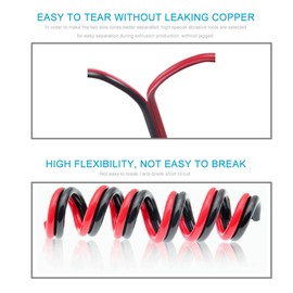 Totority 1pc Copper Wire Speaker Cable for Audio Equipment Insulated and Flexible Audio Wire Suitable for Loudspeakers and Home Theater Systems