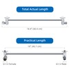 Brass 16 Inch Shower Head Extension Arm with Lock Joints,