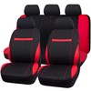 CAR-GRAND Universal Fit Sporty Cloth Full Set Car Seat Covers,