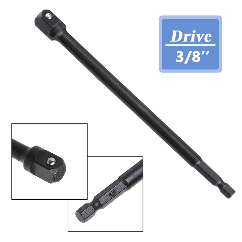 Mesee 3 Pieces Impact Grade Socket Adapter Set, 150mm Impact