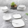 Zulay Kitchen Luna 18-Piece Porcelain Dinnerware Set - Chip and