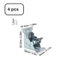 Folding Leg Brackets 4PCS 90° Self-Locking Hinges Lock Extension Support
