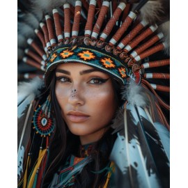 Professional 8x10 Photos: Beautiful Native American Woman Art Quality  99068180
