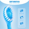 PANLOPU Disposable Toothbrush 4inch 5-in-1 Toothpaste Bead 26 pcs (Mint)