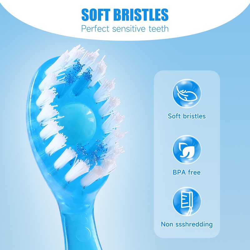 PANLOPU Disposable Toothbrush 4inch 5-in-1 Toothpaste Bead 26 pcs (Mint)