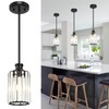 Onwecen Black Pendant Light, Modern Crystal Pendant Lights, Kitchen Island
