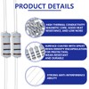 Innfeeltech Pack of 50 2W 5% Tolerance 100 Ohm Carbon