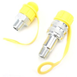 Fafeicy Hydraulic Quick Connect Couplers, Zg 3/8 Thread Quick Disconnect Hydraulic Coupling Male+Female Coupling Set