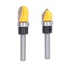 6Pcs Flush Trim Bit 6mm Shank Pattern Router with Bearing