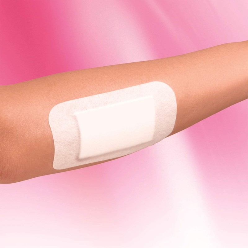 白十字 高吸収ワンタッチパッド M お徳用 15枚入 大判 絆創膏 一般医療機器