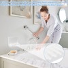 Xihu White Ceramic Bathroom Soap Holder, Mid Century Retro Design,