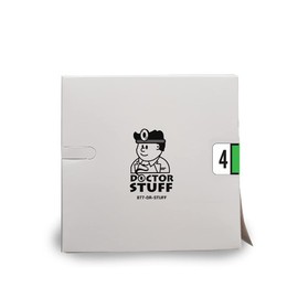 Doctor Stuff - File Folder Labels, Number 4, Safeguard Match - SGNM Series Chart Stickers, Light Green, 15/16" x 1-5/8", #4, 500/Roll