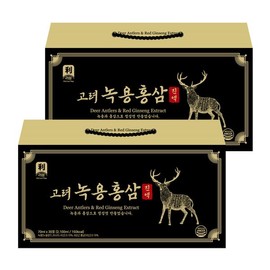리담 고려 녹용홍삼 진액 30포 x 2개 (선물세트) Ridam Korean Red Ginseng Deer Antler Extract 30 Sachets x 2 (Gift Set)