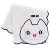 ANNA SUI 109482-0008-03 Towel Handkerchief, Cat Embroidery, Hand Towel, Women's,
