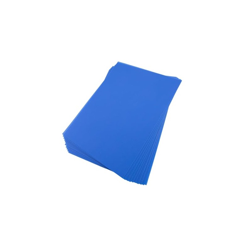 Incontesta 10 Pcs A4 Size Blue Opaque Rigid Plastic Sheet,