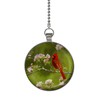Gotham Decor Cherry Blossom Cardinal Ceiling Fan and Light Pull