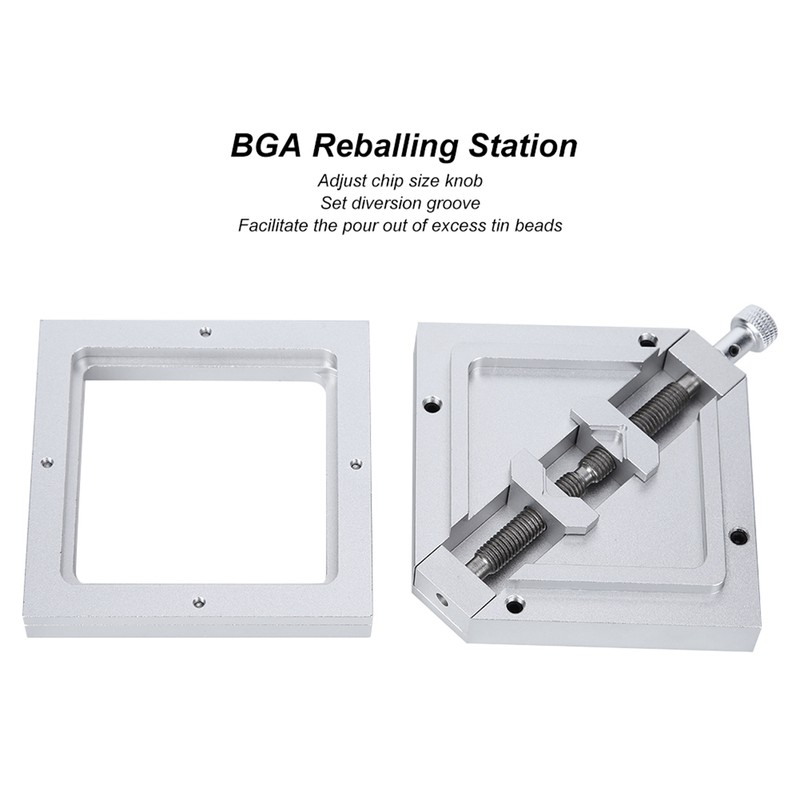 BGA Reballing Station Diagonal Universal Stencil Solder Aluminum Alloy Rework