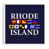 Rhode Island, Nautical Flags (Absorbent Ceramic Coaster, Single, Cork Back,