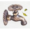 Taiwan Decorative Solid Brass Sunflower Garden Outdoor Faucet 4" inches