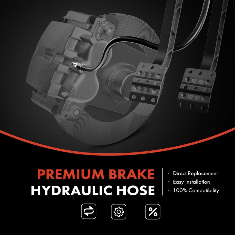 A-Premium Front Driver Brake Hydraulic Hose Compatible with Toyota and