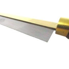 Thomas Flinn Pax Taytools 6 Inch Razor Saw, Solid Brass Rolled Back, 40 TPI, 3/4 Inch Wide Saw Plate, Walnut Handle