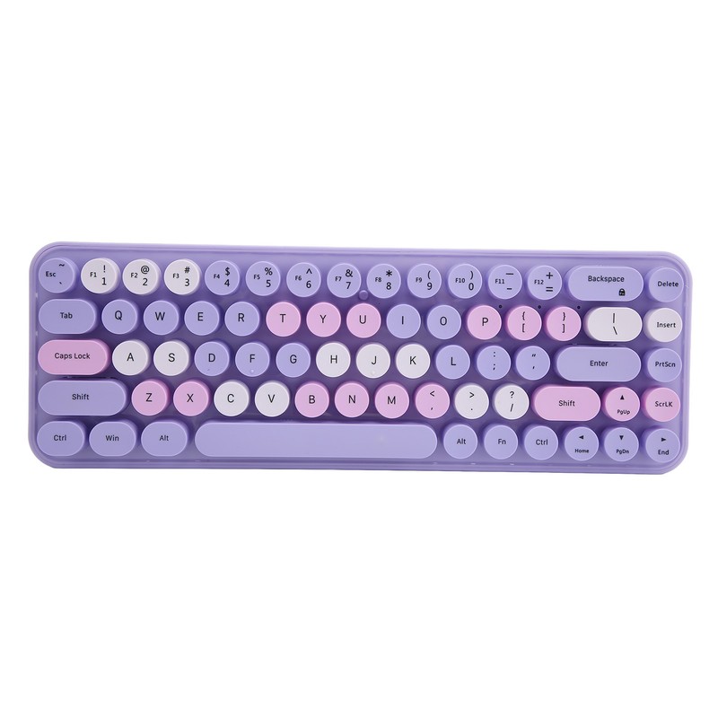 USB Keyboard Mouse 2.4G Wireless 68 Keys Low Consumption Retro