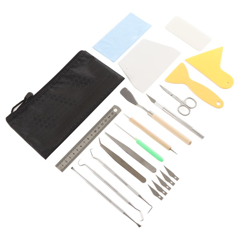 Craft Vinyl Weeding Set 22 Pcs Practical Ruler Carving Pen