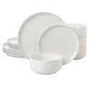 Joseph Sedgh Collection “Kai” 12-piece Stoneware Dinnerware Set with Protective