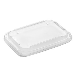 Restaurantware-LIDS ONLY: Matsuri Vision 6.8 x 4.8 x 0.7 Inch Lids For Sushi Containers, 100 Airtight Lids - Containers Sold Separately, No-Fog Design, Clear Plastic Lids, For Sushi Boxes