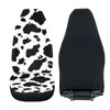 Dreaweet Stylish Cow Print Auto Seat Covers Black&White Front Seat
