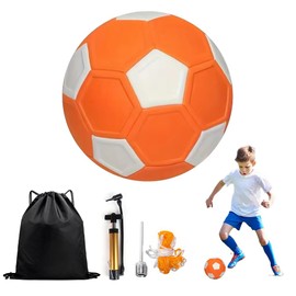 Lotvic Fussball Curve Ball, Curveball Fussball Größe 5, Eva Gummi Swerve Fußballs, Swerve Kurvenball Kinderfussball, FußballKurvenball für Kinder, Geschenk für Kinder Drinnen und Draußen