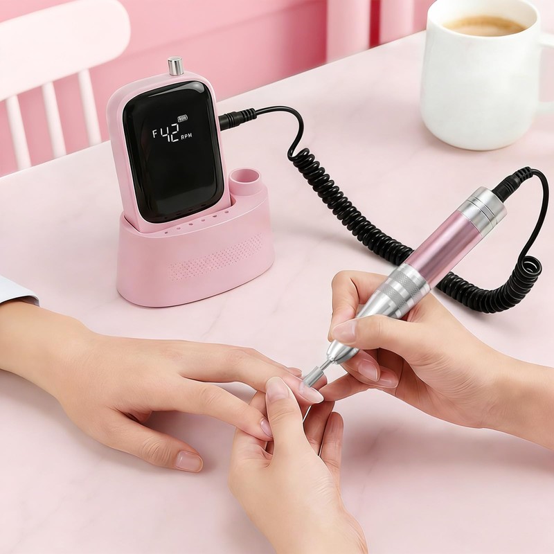 Wea&Hea Professional Electric Nail Drill, 50000 RPM Rechargeable Cordless E-File