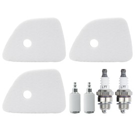 KELKONG 599964601 Air Filter for Husqvarna 130C 130L 330LK String Trimmer Air Filter Tune Up Kit with Spark Plug Fuel Filter