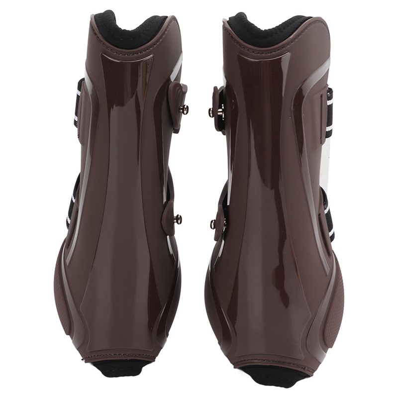 Horse Leg Guard PU Shell Elastic Breathable Protective Horse Boots