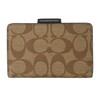 COACH OUTLET C0082 IMCBI Medium Corner Zip Wallet Khaki, KHAKI