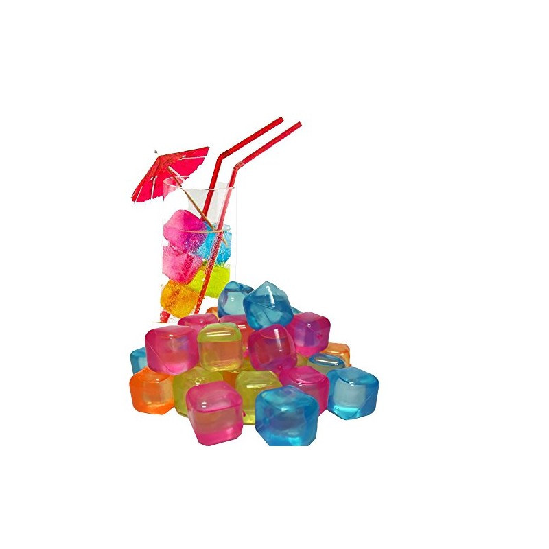 Trends4Ever 50 Reusable Ice Cubes for Parties - Ice Cube