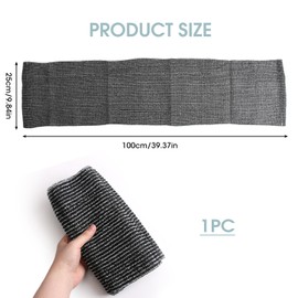 Exfoliating Antibacterial Shower Towel for Men - Long Back Scrubber for Shower Use, Premium Body Scrubber and Back Exfoliator, Soft and Durable Wash Cloth Body Towel for Deep Cleaning