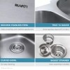 Ruvati 30-inch Undermount 16 Gauge Single Bowl Kitchen Sink- RVM4250