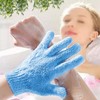 Blue Finger Exfoliating Bath Mitt 1 Piece 10ea